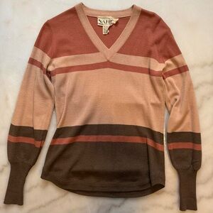 Vamp By Koret Vintage Acrylic Wool V-Neck Sweater